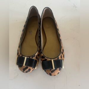 PRUNE Women's Cowhide Ballet Bow Flat